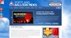 Desktop Screenshot of portlandballoonrides.com