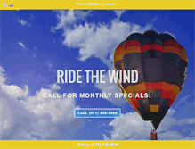 Tablet Screenshot of portlandballoonrides.com